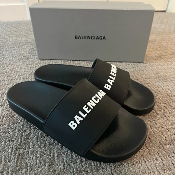 Balenciaga | Shoes | Balenciaga Rubber Pool Slides Brand New  display picture 1